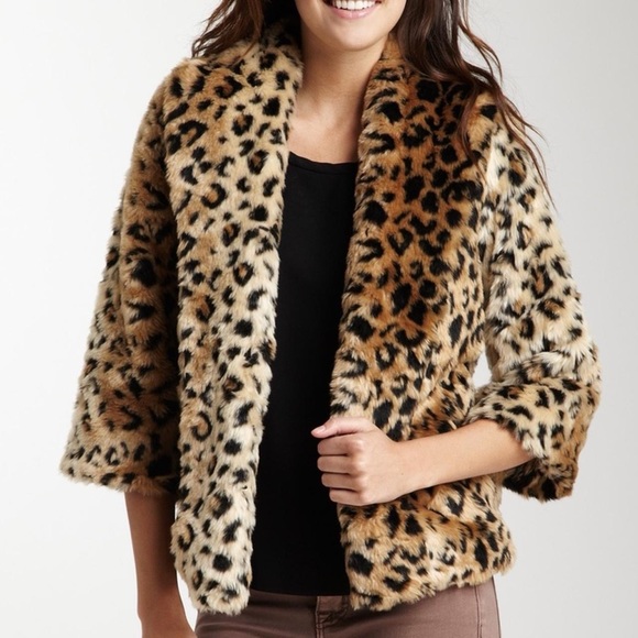 Billabong faux fur cheetah print overcoat - mob wife aesthetic! - Picture 1 of 3